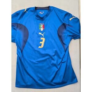 ITALY 2006 HOME SHIRT XL Maldini #3 ORIGINAL VINTAGE PUMA FOOTBALL WORLD CUP